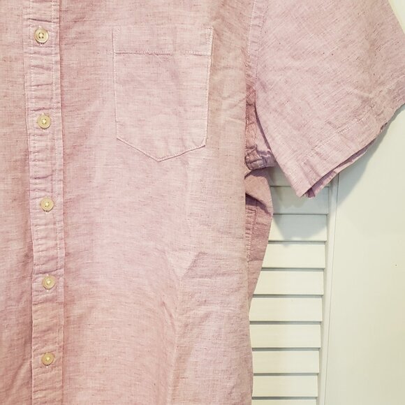 Sonoma Men’s Casual Button Up Shirt XL blend of 70% cotton and 30% linen - Picture 6 of 6